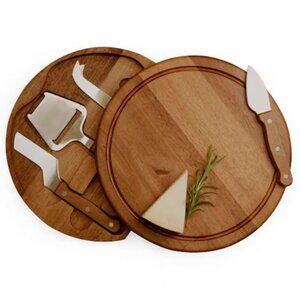 NWT Toscana Acacia Wood Circo Cheese Board & Tools Set, Charcuterie Board